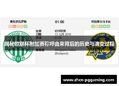 揭秘欧联杯附加赛称呼由来背后的历史与演变过程