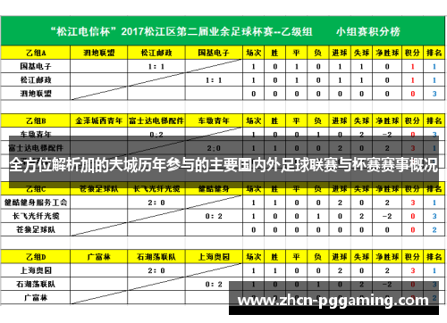 全方位解析加的夫城历年参与的主要国内外足球联赛与杯赛赛事概况